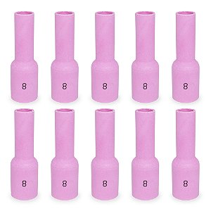 Kit 10 Bocal Cerâmico Lens 54N14 N°8 Longo Tochas WP-17, WP-18 e WP-26
