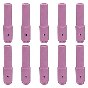 Kit 10 Bocal Cerâmico Longo 10N48L N° 6L 10mm