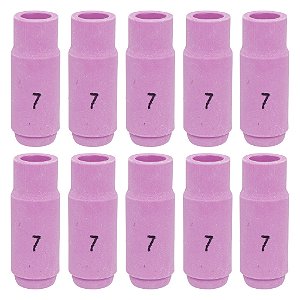 Kit 10 Bocal De Cerâmica N°7 Tocha Solda Tig 10N47
