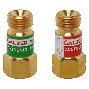 Válvula De Retenção Anti-retrocesso Maçarico Oxigênio E Gás