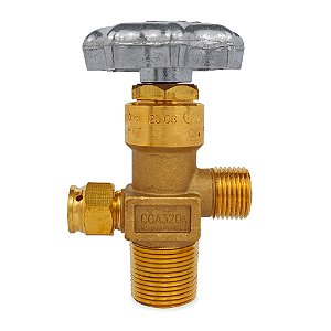VALVULA TOPO PARA CILINDRO DE CO2 COM DISP. DE SEGURANÇA