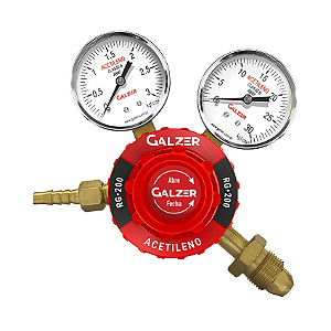 Regulador De Pressao Para Acetileno Com Manometro Relogio RG-200