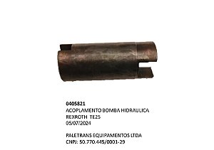 ACOPLAMENTO BOMBA HIDRAULICA REXROTH  TE25 - Código 0405821
