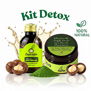 Kit Óleo de Macadamia e Máscara de Argila