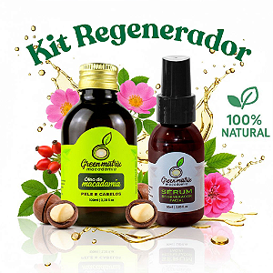 Kit Sérum Regenerador e Óleo de Macadamia