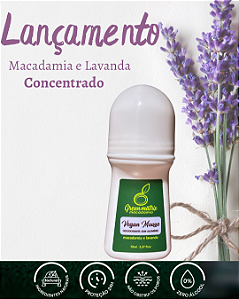 Desodorante Natural Rollon Concentrado Macadamia e Lavanda 70ml