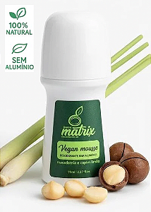 Desodorante Natural Rollon Concentrado Macadamia e Capim Limão