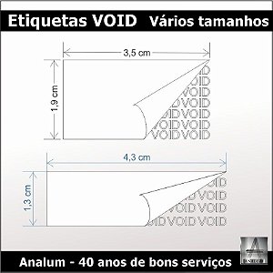 1000 - Etiquetas com codigo de barras em poliester metalizado void frete gratis