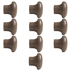 Kit 10 Puxadores Gram para Móveis Porta e Gaveta