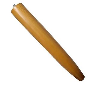 Pé Palito 30cm Madeira Mel Para Sofá E Puff