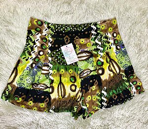 Short Saia em tecido estampado - TAM - 44