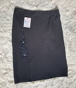 Saia de Malha Bordada - TAM - G