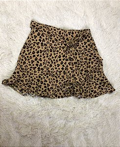 Saia Estampa Animal Print - TAM - 40
