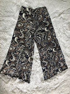 Calça Malha Pantalona Estampada  M
