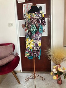 Vestido Malha Estampado - TAM - G