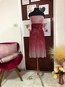 Vestido de Festa com Alça - TAM - 48