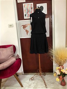 Vestido Preto Alça Corrente - TAM - G