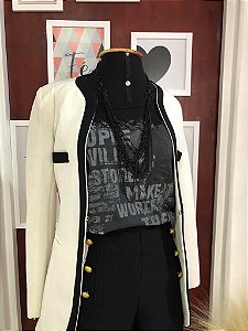 Blazer Branco Forrado - TAM. M