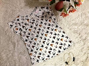 Blusa em Chamois com Franjas TAM  42