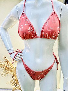 Biquíni Nude Coração Tam G