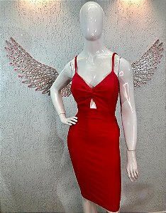 Vestido de Festa Vermelho - TAM . Único - OUTLET