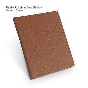 Pasta de Publicações Básica - Marrom