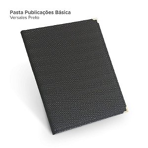 Pasta de Publicações Básica - Preto Versalhes