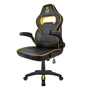 Cadeira Gamer Phantom Slim Preta com Amarelo - Gshield