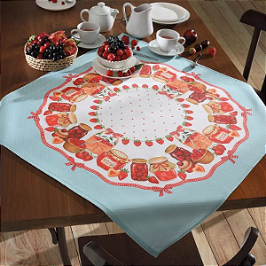 Toalha Centro de Mesa Clean Amora  Limpa Fácil 78 x 78cm