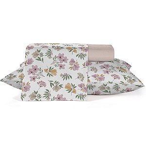 Jogo de Cama King Teka Crystal Primaveril 4 peças