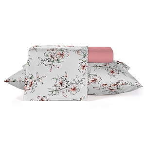 Jogo de Cama Queen Teka Crystal Cascata 4 peças