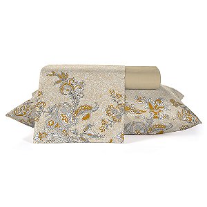 Jogo de Cama Casal Teka Diamante Dunas 4 peças