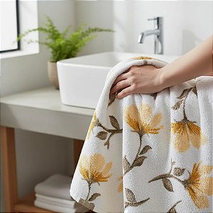 Toalha de Banho Estampada Teka Nice Pétalas