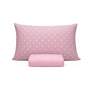 Jogo de Cama Solteiro NC Home Ilhabela Rosa 2 peças