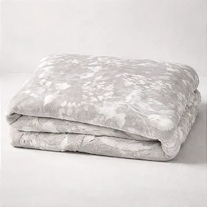 Manta Estampada Basics Cinza NC Home 1,80 X 2,00