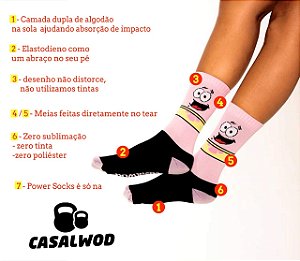 Meia do poder - Caramelo fofinho Black - Algodão Comfort