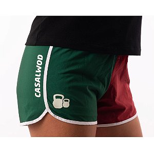 Short Casal Wod - As cores que herdei verde, branco e grená