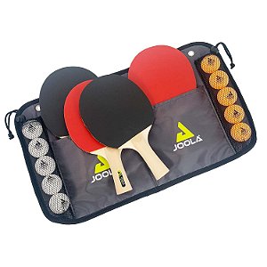 Kit de Raquetes Family Set - maleta com 4 raquetes e 10 bolas