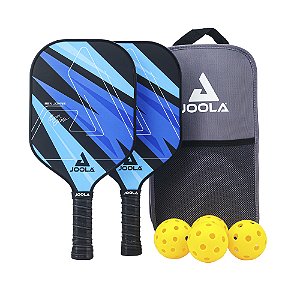 Kit de Pickleball JOOLA Ben Johns Blue Lightning (2 Raquetes, 4 Bolas E 1 Bolsa)