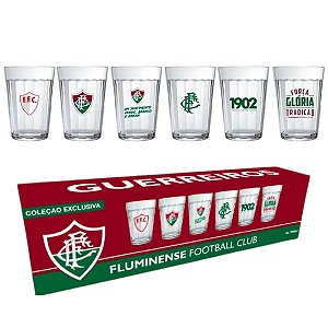 Jogo Flamengo de 6 Copos Americanos Escudos 190 ml - flamengo