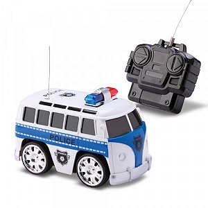 Brinquedo Carrinho de Policia c/ Controle Remoto Branco - Shop Macrozao