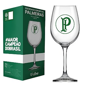 Taça de Vinho Drinks em Vidro Palmeiras 490ml na Caixa