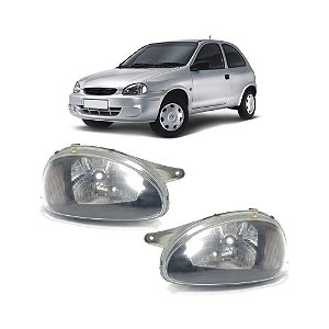 Farol Corsa Carcaça Cinza Moldura Cinza (2000/2010) - Original ARTEB