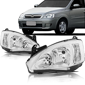 Farol Corsa/Montana Cromado Duplo (2003/2007) - Original ARTEB