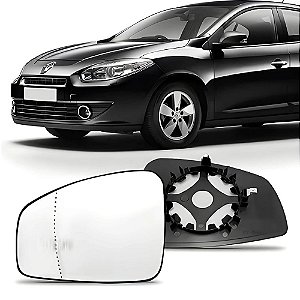 Lente Retrovisor Fluence com Base e Desembaçador 2011/2014 FICOSA