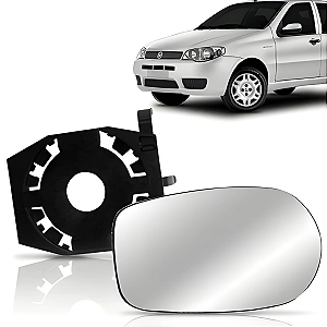 Lente Retrovisor Palio 2000/2004 Uno 2006/2008 com Base FICOSA