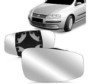 Lente Retrovisor Stilo com Base e Suporte (2002/2008) - Original FICOSA