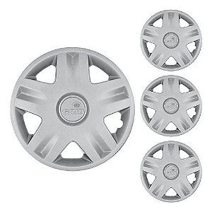 Jogo de Calota Clio/Sandero Aro 14 (2004 2005 2006 2007 2008 2009 2010 2011 2012 2013 2014 2015) - GRID 871AR