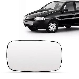 Lente Retrovisor Palio/Uno com Base e Vidro 1996/2000 BLAWER
