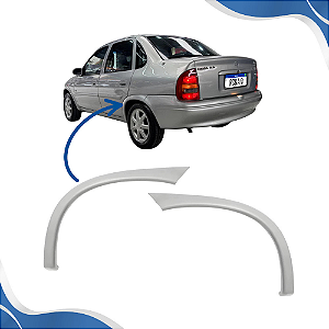 Moldura do Para-lama Traseiro Corsa Sedã para Pintura (1994 1995 1996 1997 1998 1999 2000 2001 2002) - BLAWER